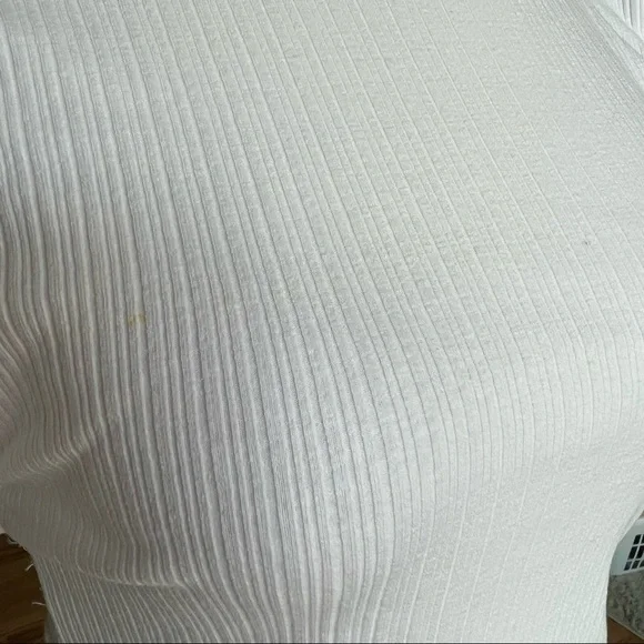 ZARA Ruffle Ribbed Tee - Picture 8 of 9